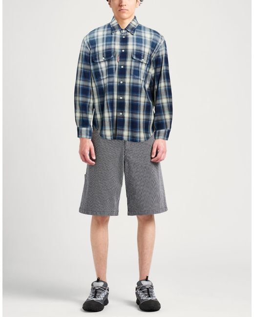 DSquared² Blue Shirt Cotton for men