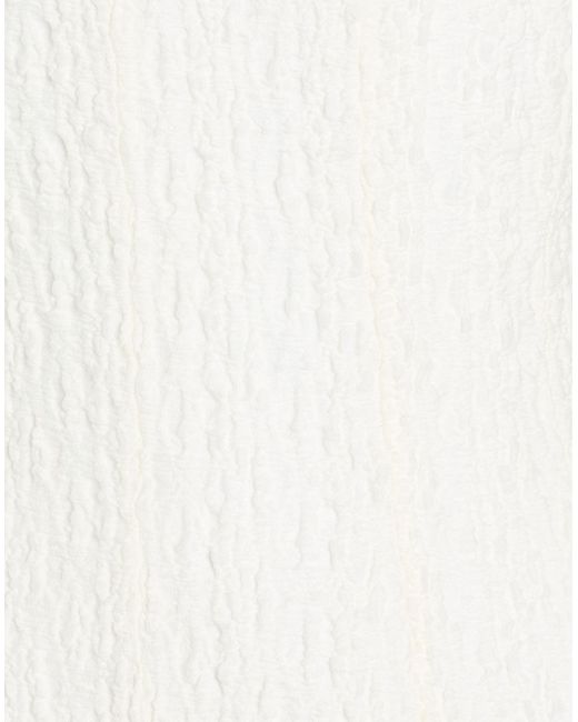 MSGM White Ivory Mini Dress Cotton, Polyamide, Elastane
