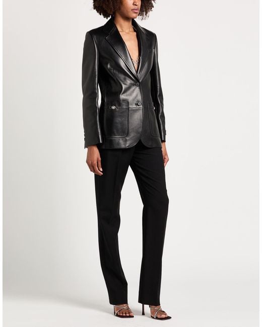 Versace Black Blazer Lambskin