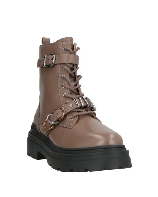 Pinko Brown Ankle Boots