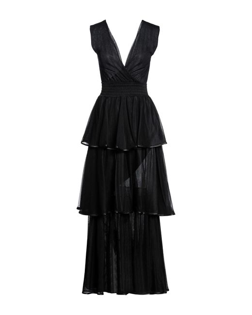 Soallure Black Long Dress