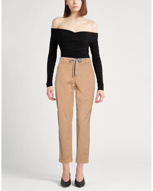 Eleventy Natural Light Pants Cotton, Elastane