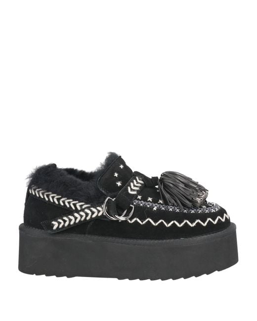 Elena Iachi Black Loafers Leather