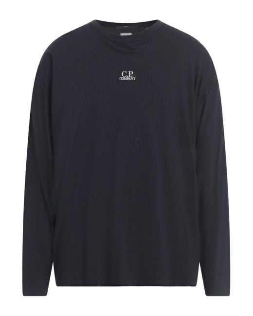 C P Company Blue Midnight T-Shirt Cotton for men