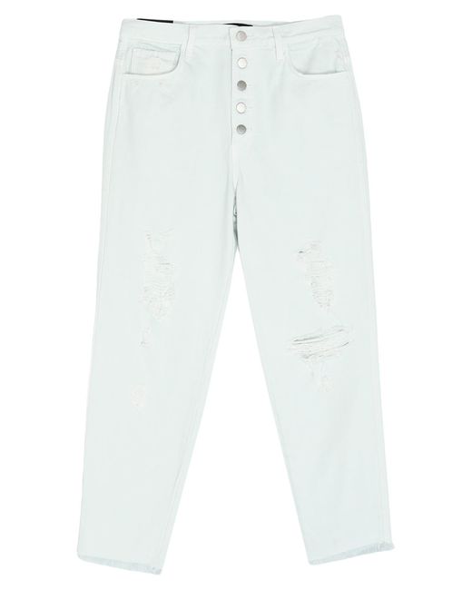 J Brand Denim Trousers in Light Green 