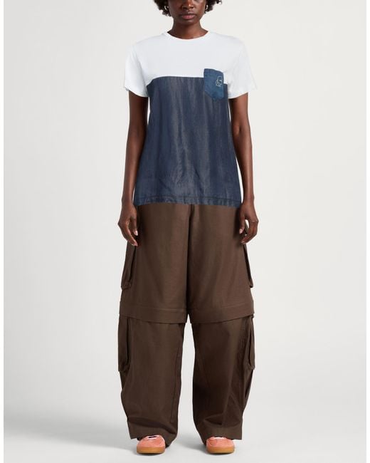 Karl Lagerfeld Blue T-Shirt Cotton, Elastane