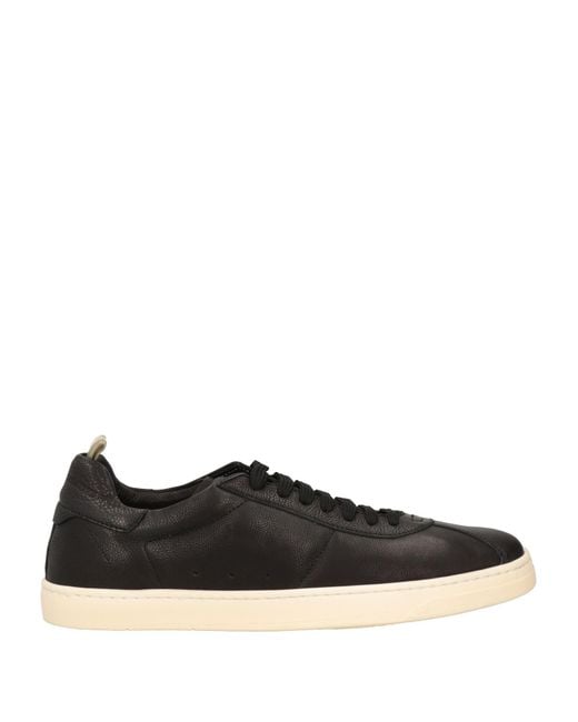 Officine Creative Black Sneakers Leather for men