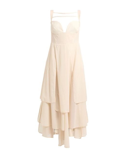 A.W.A.K.E. MODE White Maxi-Kleid