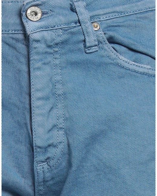 Please Blue Denim Shorts Cotton, Elastane