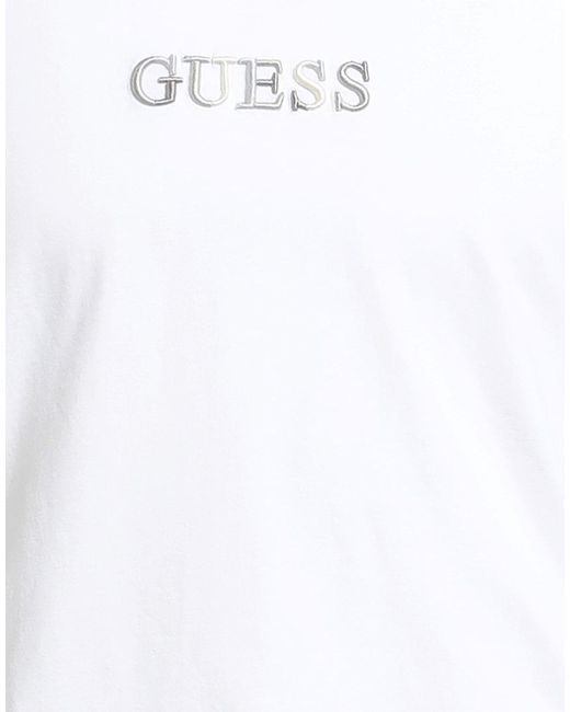 Guess White T-Shirts for men