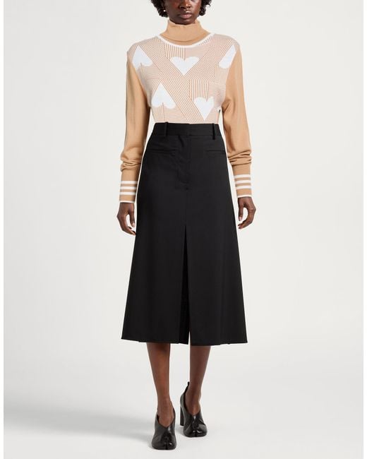 Gai Mattiolo White Love To Love Sand Turtleneck Merino Wool, Acrylic