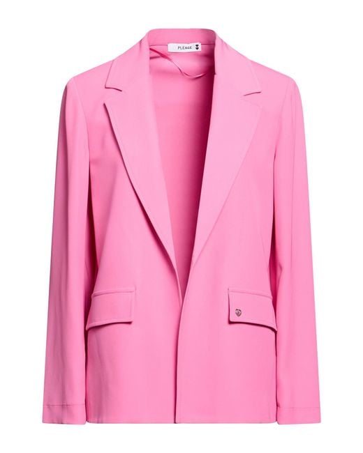 Please Pink Blazer Polyester, Elastane