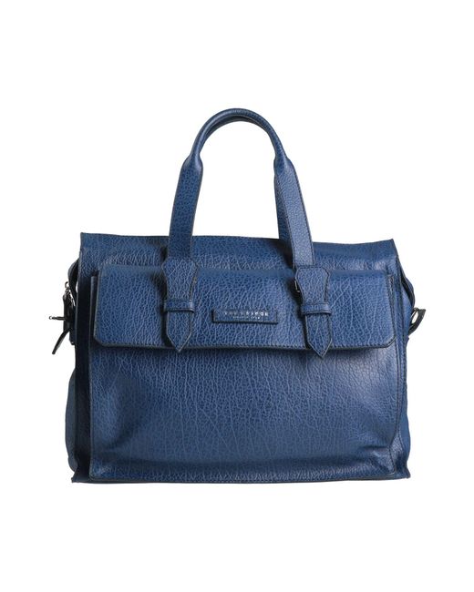The Bridge Blue Handbag Leather for men