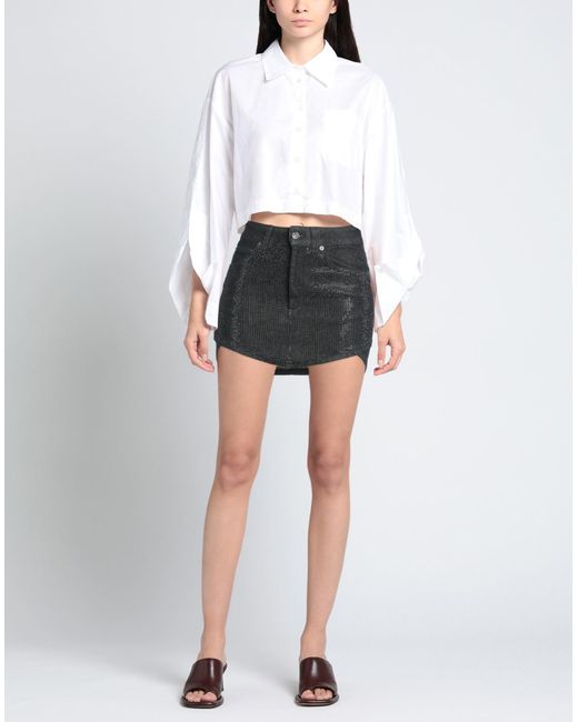 Dondup Black Mini Skirt