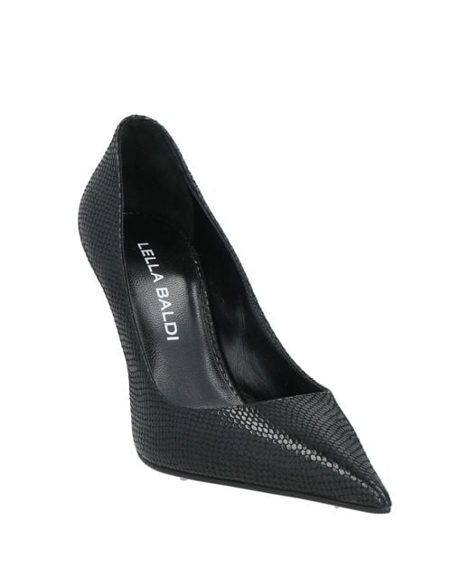 Lella Baldi Black Pumps Leather