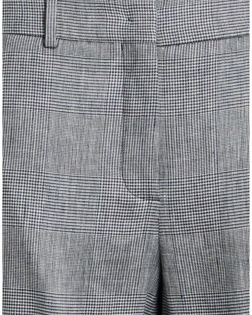 Slowear Gray Pants Linen, Viscose, Elastane