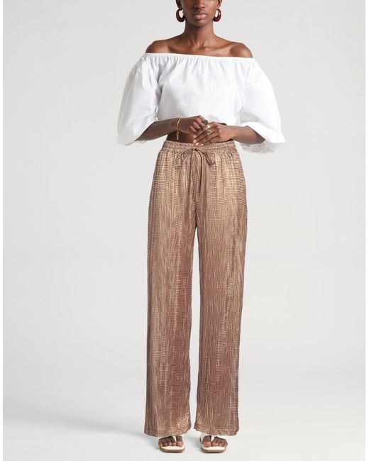Dixie Brown Camel Pants Polyester