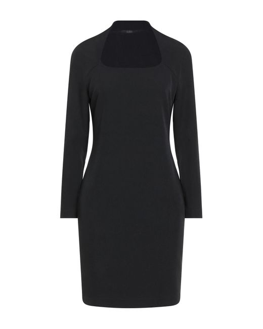 Carla G Black Mini Dress Polyester, Elastane
