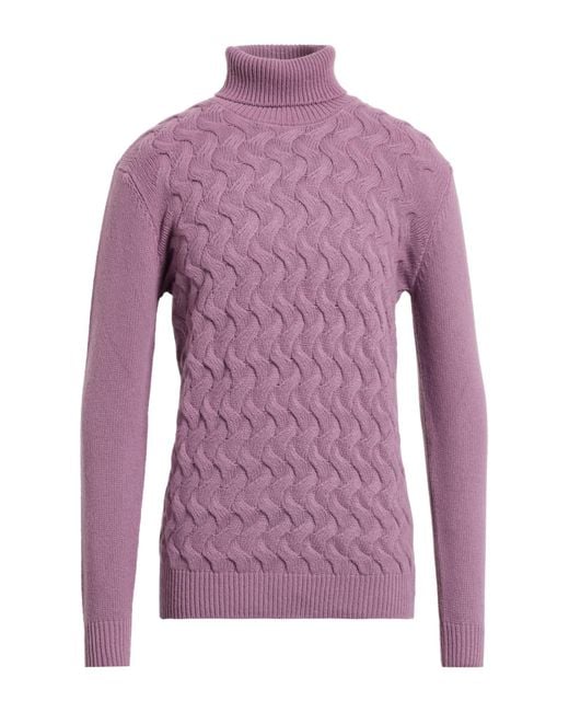 Daniele Alessandrini Rollkragenpullover in Purple für Herren