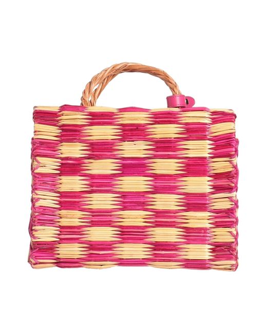 Heimat Atlantica Pink Handbag Straw