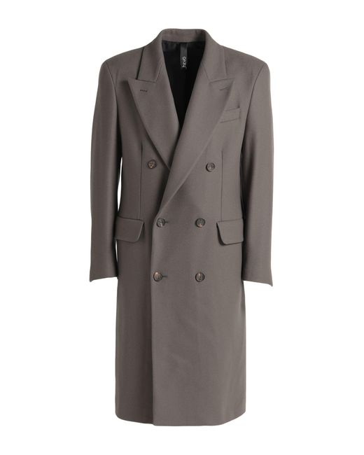 Manteau long Hevò pour homme en coloris Gray