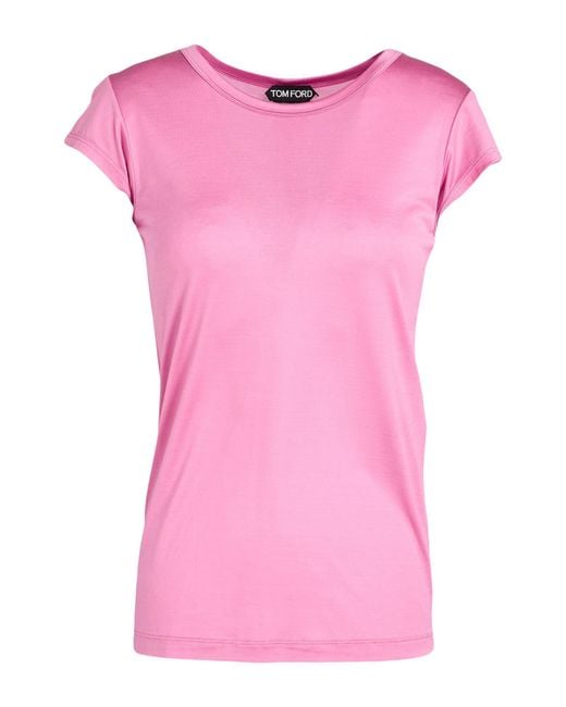 Tom Ford Pink T-Shirt Silk
