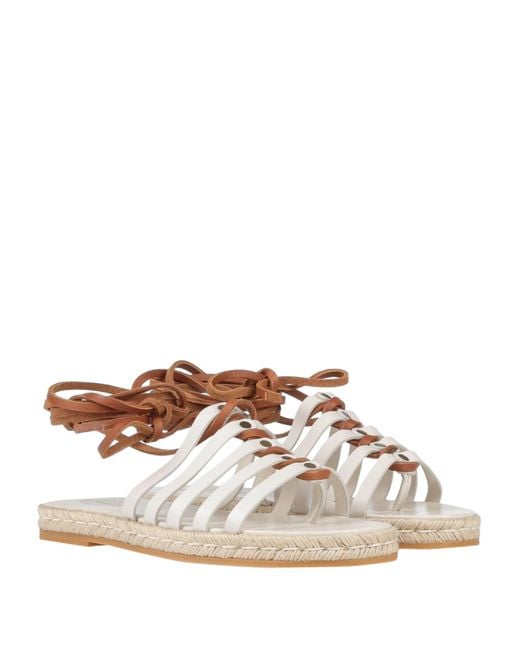 Tod's White Espadrilles