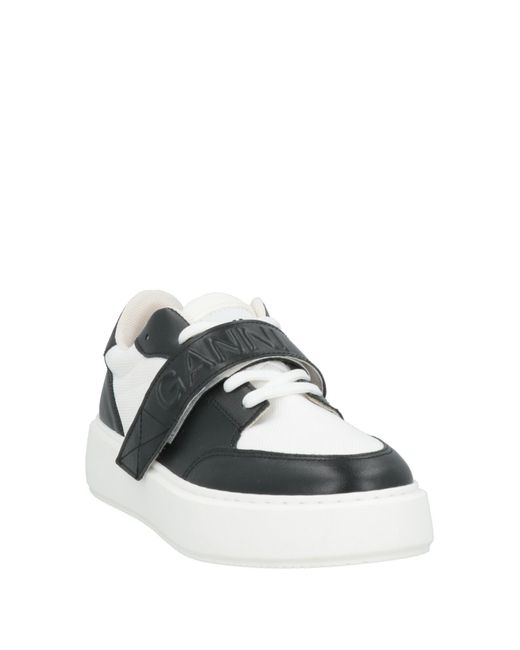 Ganni White Sneakers Textile Fibers