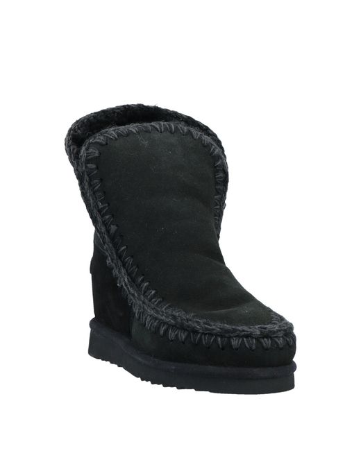Mou Black Ankle Boots