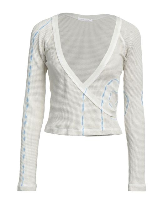 John Elliott White Wrap Cardigans