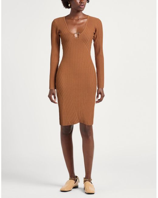 Just Cavalli Brown Mini Dresses