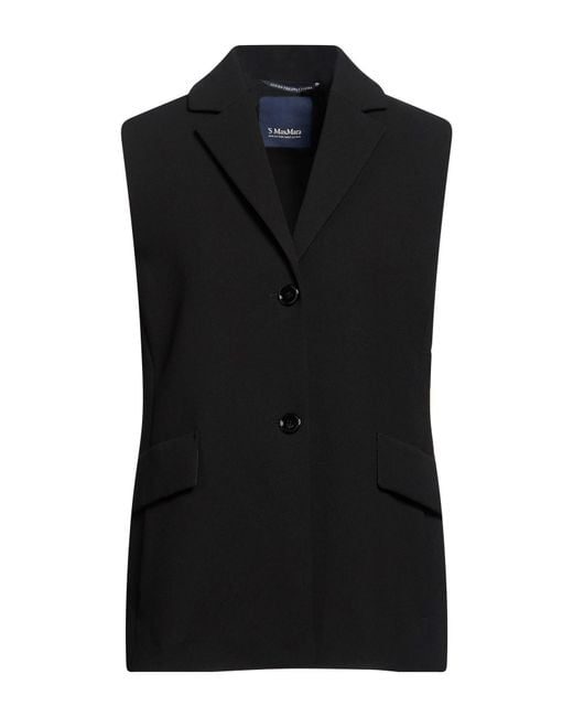 Max Mara Black Blazer Polyester, Acetate