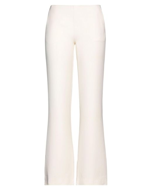 Courreges White Ivory Pants Wool