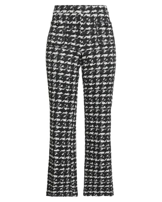 Cambio Gray Pants Polyester, Cotton, Metallic Fiber, Elastane