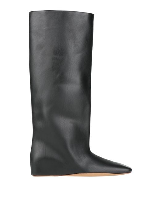 Jil Sander Black Boot Leather