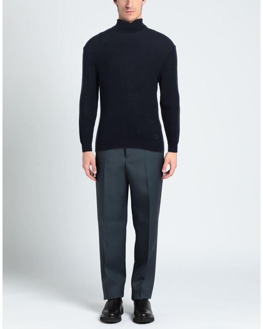 Jil Sander Blue Turtleneck for men