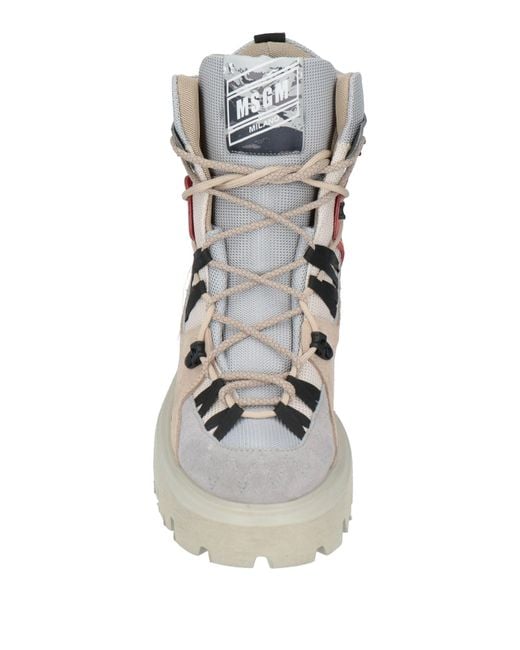 MSGM Natural Ankle Boots for men