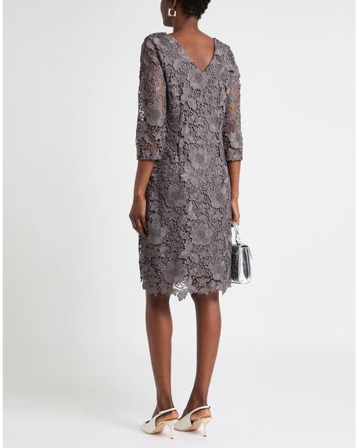 Marella Purple Midi Dress Viscose, Elastane