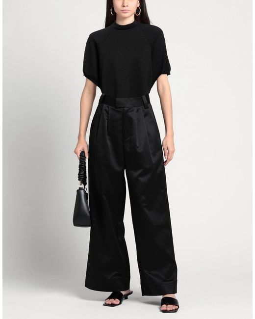 Hannes Roether Black Turtleneck Virgin Wool