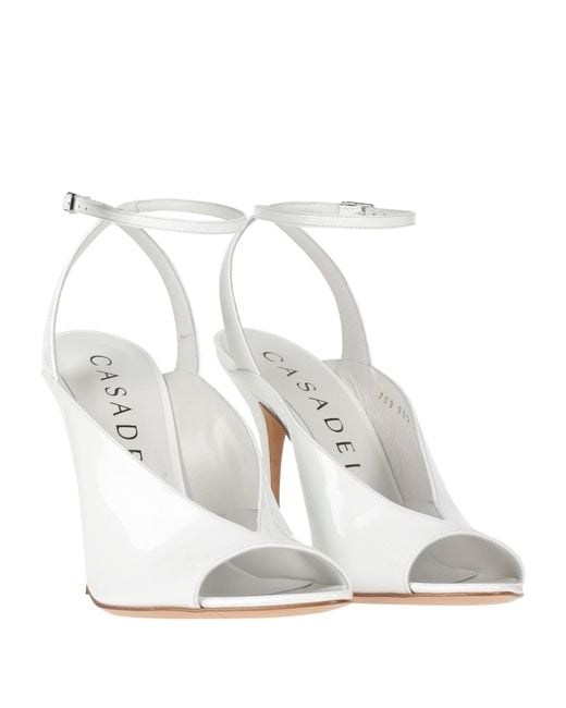 Casadei White Sandals Leather