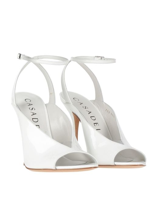 Casadei White Sandals Leather