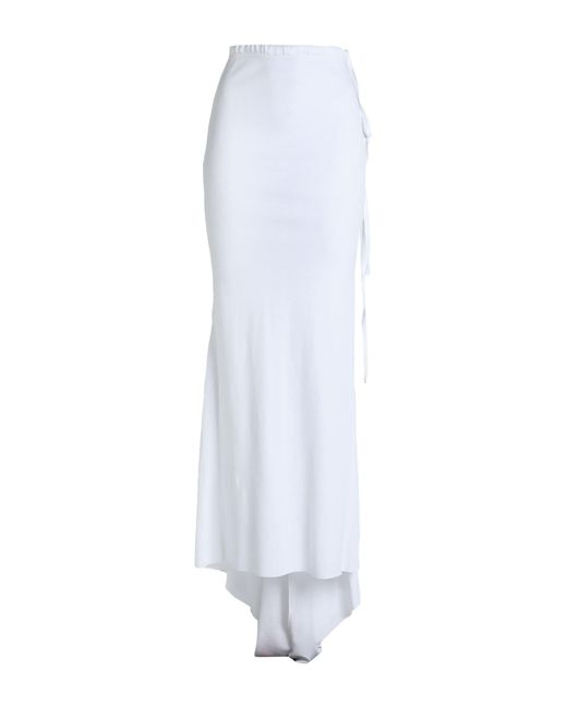 Ann Demeulemeester White Maxi Skirt