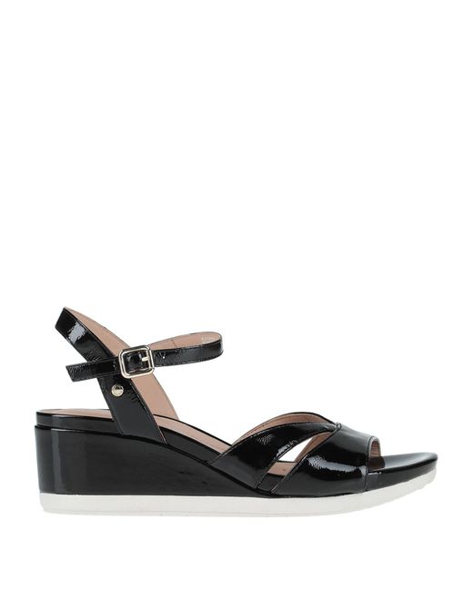 Geox Black Sandals Soft Leather