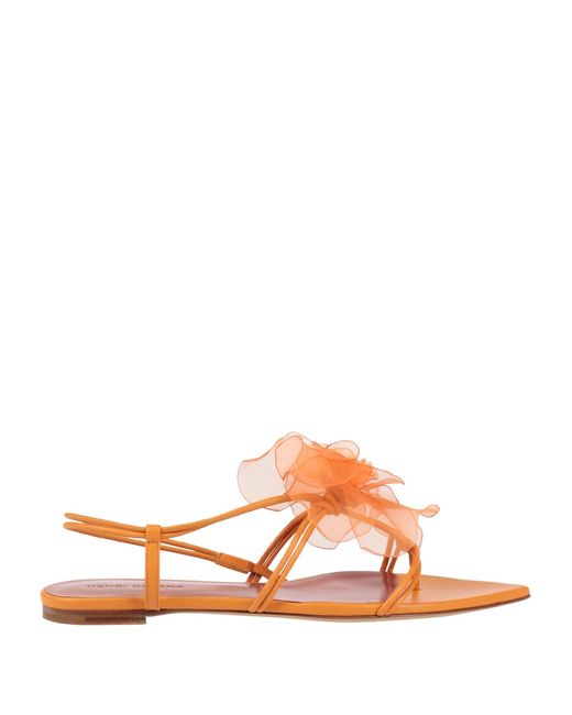 Nensi Dojaka Pink Thong Sandal Leather