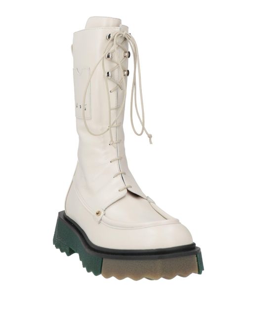 Off-White c/o Virgil Abloh White Boot Leather