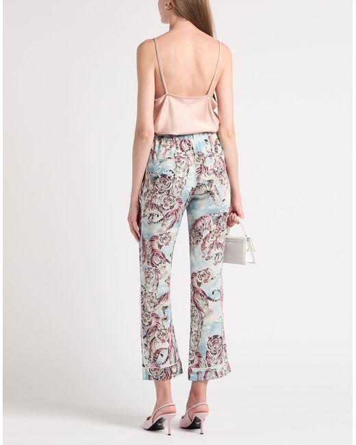 Valentino Garavani Blue Pants Silk