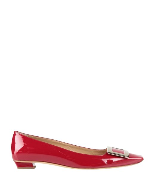Roger Vivier Red Ballet Flats