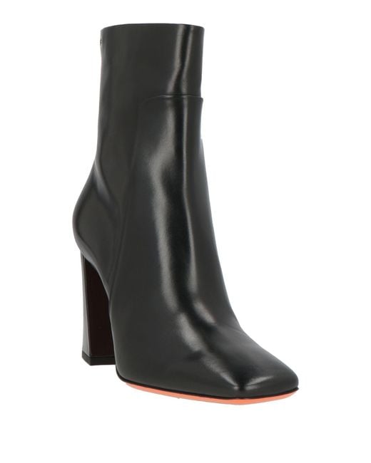Santoni Black Stiefelette