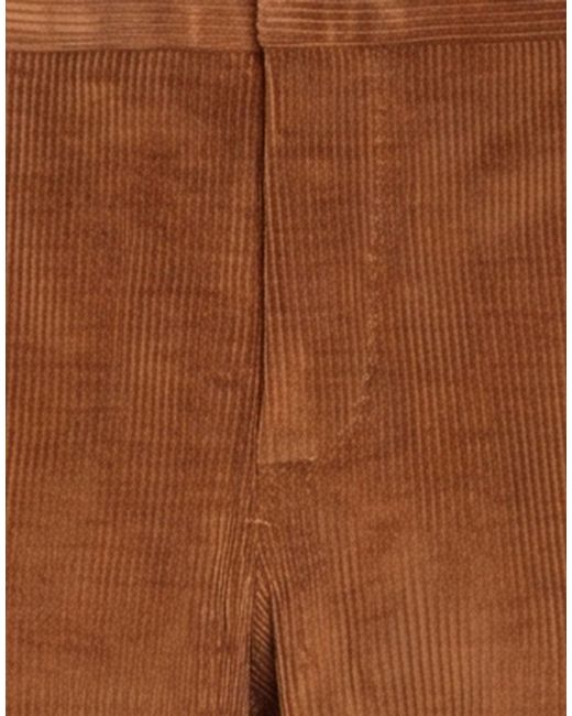 Daniele Alessandrini Brown Pants Polyester, Polyamide, Elastane for men
