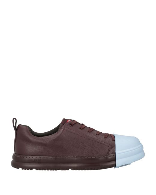 Camper Brown Plum Sneakers Leather, Plastic for men